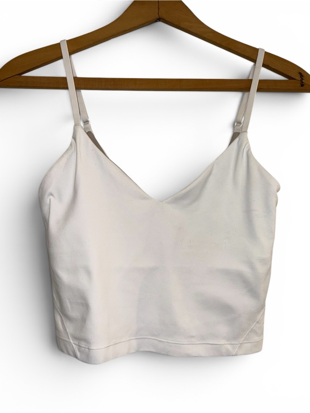 Women's Lululemon Align Cropped Cami Tank Top Size 2 White